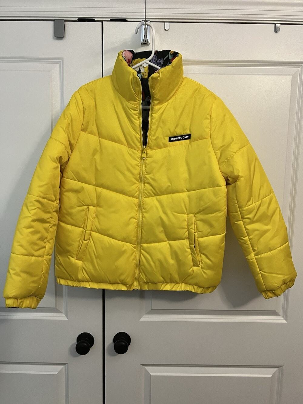 SpongeBob Nickelodeon Members Only Reversible Puffer Jacket Size XL